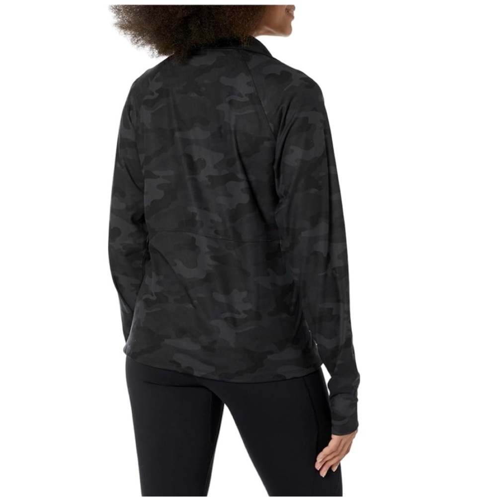 Jockey Full Zip Active Yoga Jacket Camo Black NWT Size S - Picture 2 of 10